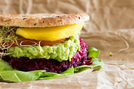 Hamburguesa con remolacha, comida típica de Australia